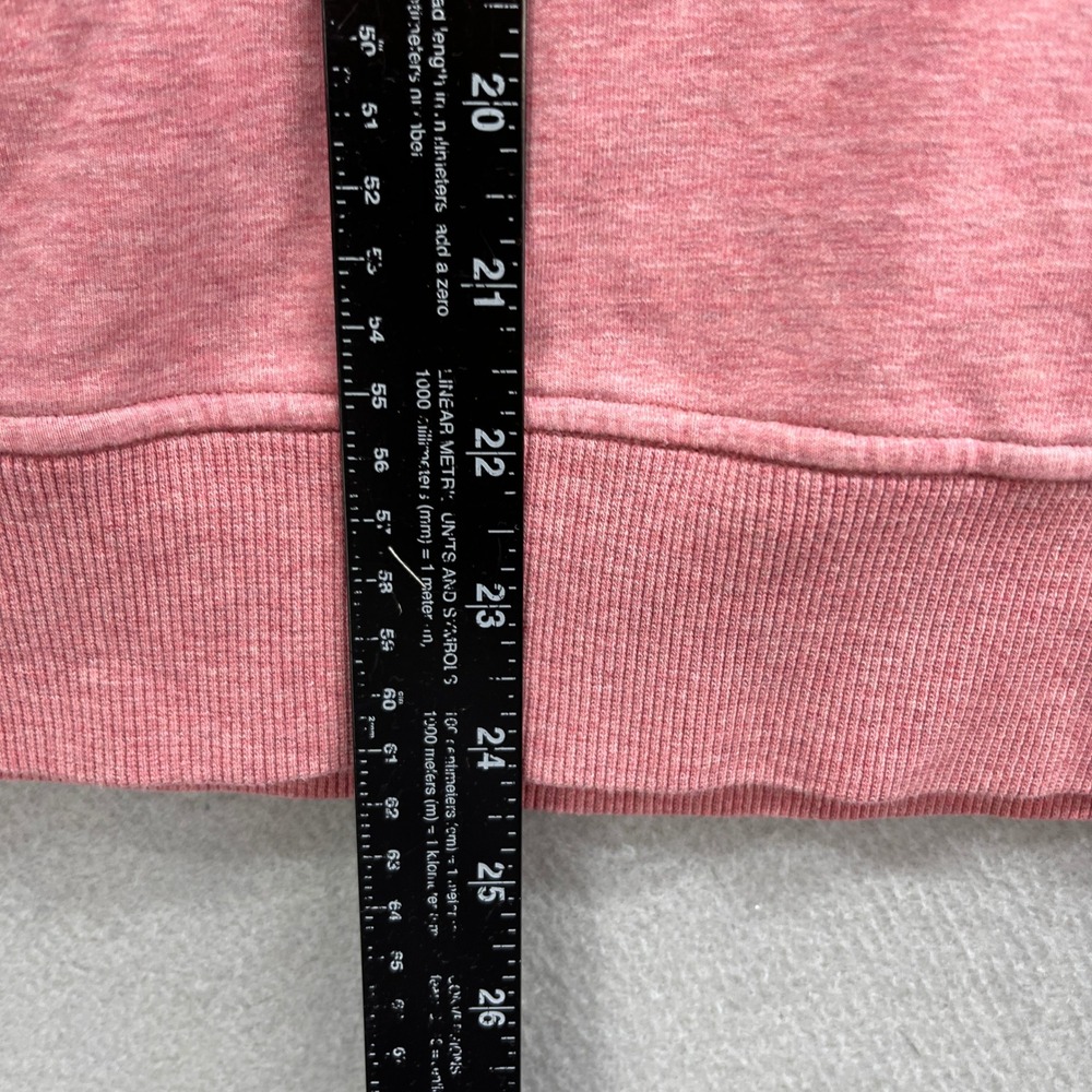 Lululemon Sweatshirt Women 8 Pink Heather Raglan Scuba Crew Athleisure Pullover - Picture 7 of 11